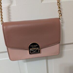 AUTHENTIC KATE SPADE Crossbody Bag - Mauve/Pink and Black - Neve Convertible